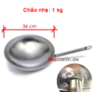 Berner Wok-Pfanne WPL1 für Induktionswok, Ø 36cm, sehr leicht, Tief ca.12cm